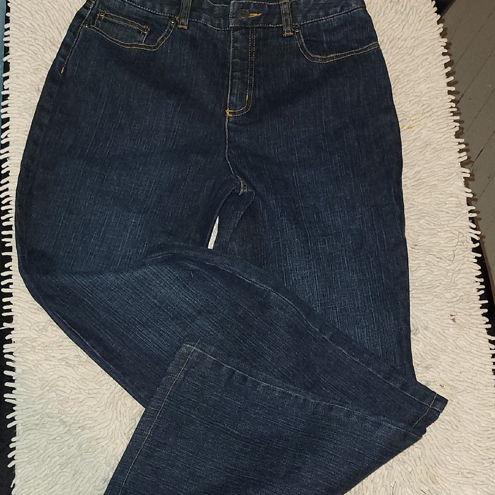 Talbots Dark Blue Flare Jeans